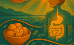 Walnuts boost gut health and fiber-rich walnuts